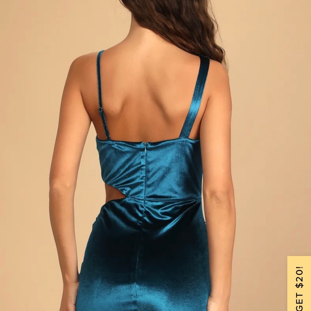 NWT Lulus teal blue bodycon dress
